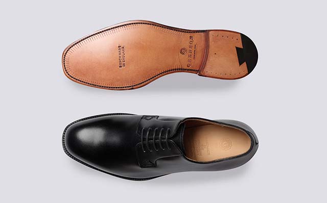 Grenson Winchester Mens Formal Shoes in Black Leather GRS113865